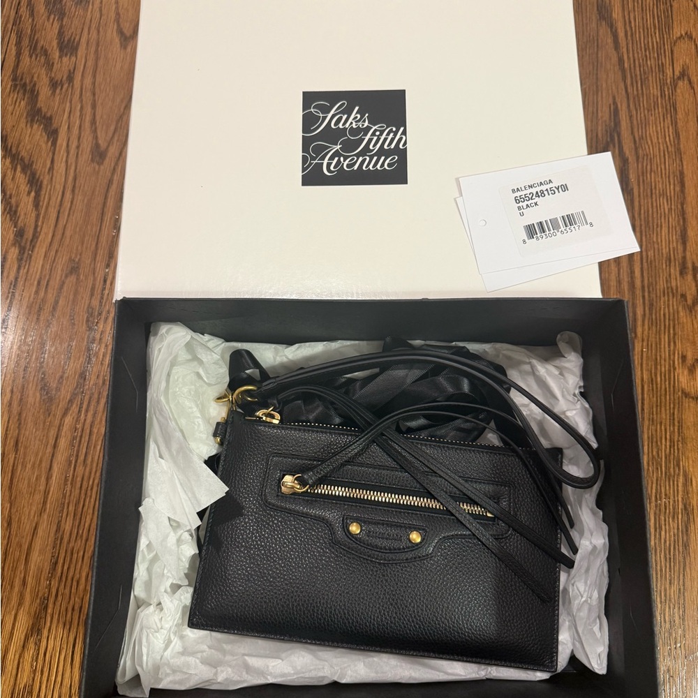 Balenciaga Neoclassic Wristlet Pouch